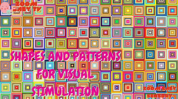 Zoom Baby Sensory 🔴colorful geometric shapes⬜Shapes and Patterns for Babies Visual Stimulation