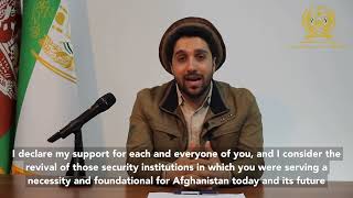 Ahmad massoud’s latest message with English subtitles