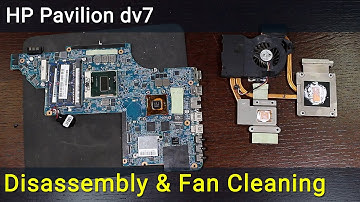 HP Pavilion dv7 Disassembly, Fan Cleaning and Thermal Paste Replacement