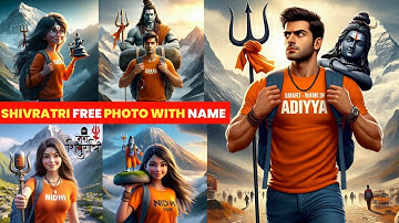 Mahashivratri Photo Editing Name 🚩|How To Create Ai Images For Free💥 | Shiva Ji photo Edit with name