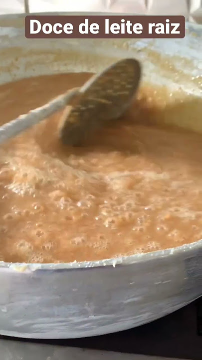 Doce de leite raiz, feito no fogão a lenha