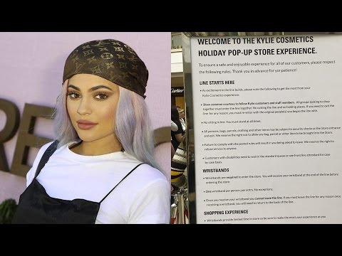 Kylie Jenners Crazy Strict Rules For Her Pop Up Shop Youtube