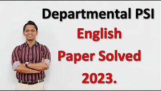 Departmental PSI English Paper Solved 2023 | MPSC MAINS | PSI | #mpscmains #departmentalpsi screenshot 5