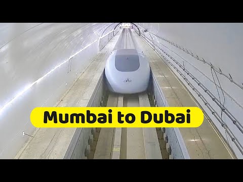 Dubai to Mumbai underwater train project | 2000km high speed railway line