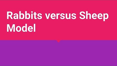 |Lecture 24| Rabbits Versus Sheep Model