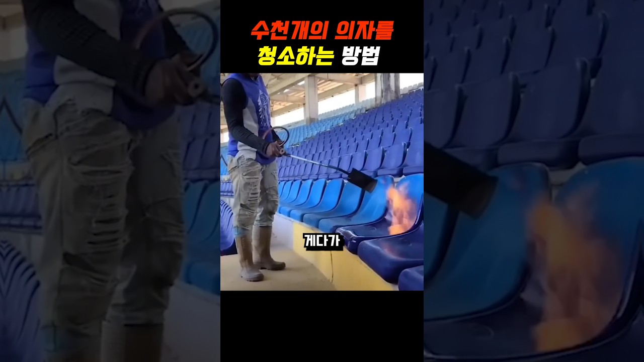 경기장 의자를 청소하는 방법