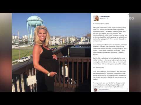 Pregnant meteorologist won't