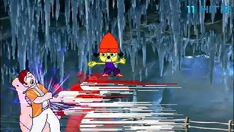 MUGEN Request: Rick Renalds & Patrick Star V2 Vs Parappa The Rapper & Yashiro Nanakase