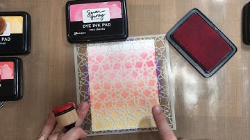 Stenciling 101: Ink Blending with Simon Hurley create. Dye Ink & Stencils