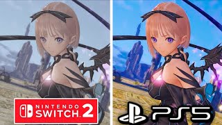 Blue Reflection Quartet PS5 vs Nintendo Switch 2 Graphics Comparison