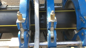 How to do a butt welding with George Fischer device on PE 100 SDR 11 DN 180 pipe for gas
