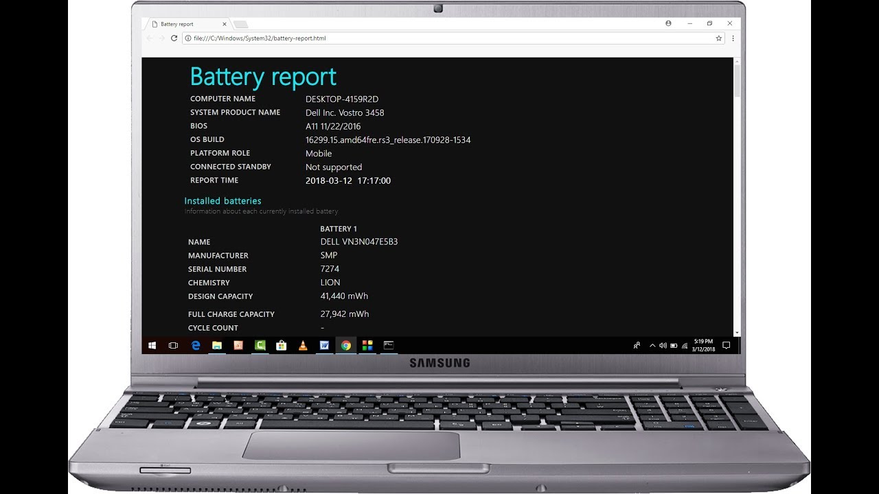 Nervesammenbrud Ved daggry nøgle How to Check Laptop Battery Health & other Detail (Easy) - YouTube