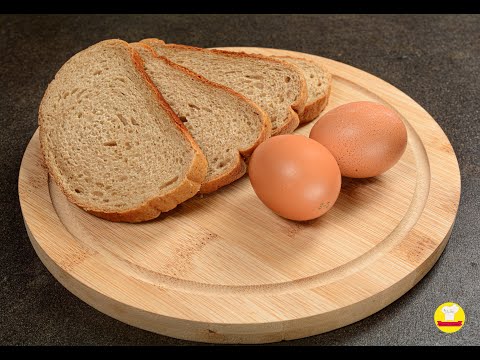 ХЛЕБ+ЯЙЦА! Лёгкий, вкусный и быстрый завтрак! Гренки с яйцом. Гренки за 5 минут на завтрак