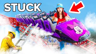 🚨 EMERGENCY 🚨 Rescue Had to Get Us down! #disneyland  #rollercoaster