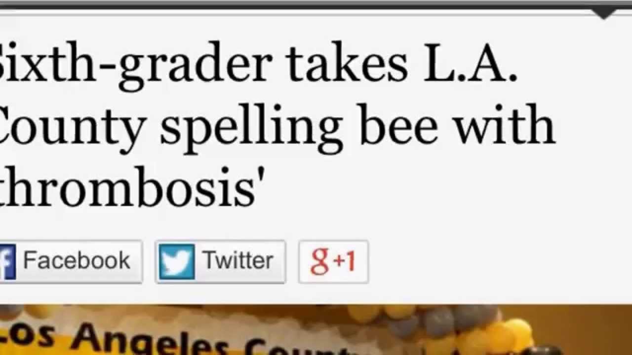 KABC Radio Report Arcadia Unified Spelling Bee Champ Elementary 