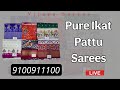 Pure Ikat Pattu Sarees live for order 9100911100