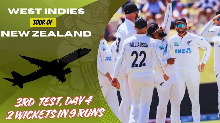 🏏 West Indies vs New Zealand – Day 4 Morning Drama | Early Collapse, Hodge’s Gritty Century 💯