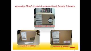 Module 3   Consumer LQ Small Quantities ORMD - DHL