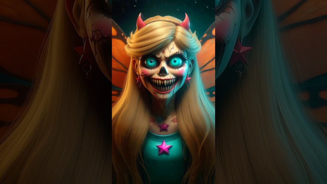Horror versions of the Star vs. the Forces of Evil characters 