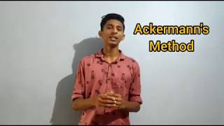 Act Ktu S6 Eee Ackermanns Method Shyam S, S6 Eee, Ukfcet