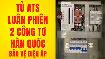 Tủ đảo nguồn 2 công tơ tự động 100A cao cấp Hàn Quốc chuyển nguồn không mất điện | Cơ Điện DITICO