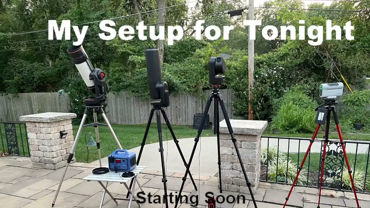 Filter Night with Celestron Origin,  Unistellar Equinox 2, SeeStar S50, and Dwarf 2 on 8/25/2024