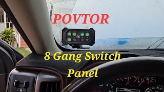 POVTOR 8 Gang Wireless Switch for Vehicle AccessoriesA