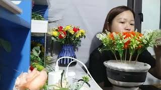 chia sẻ cách cắm hoa xù kết hợp hoa xương sỉ đơn giản xinh xắn tại nhà by CV Best SC 230 views 10 days ago 8 minutes, 8 seconds