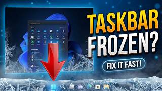 How to FIX Frozen Taskbar & Start Button in Windows 10 / 11 (3 Methods)