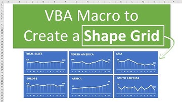 Vba Macro: How To Layout Panel Charts Or Shape Grids In Excel (part 3)
