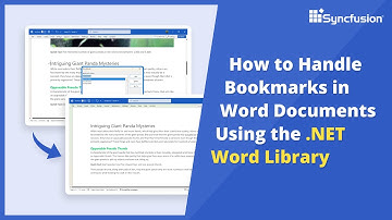 .NET Word Library: How to Handle Bookmarks in Word Documents
