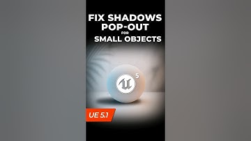 Fixing shadow pop out for small object in Unreal Engine 5.1 #shorts