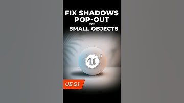 Fixing shadow pop out for small object in Unreal Engine 5.1 #shorts