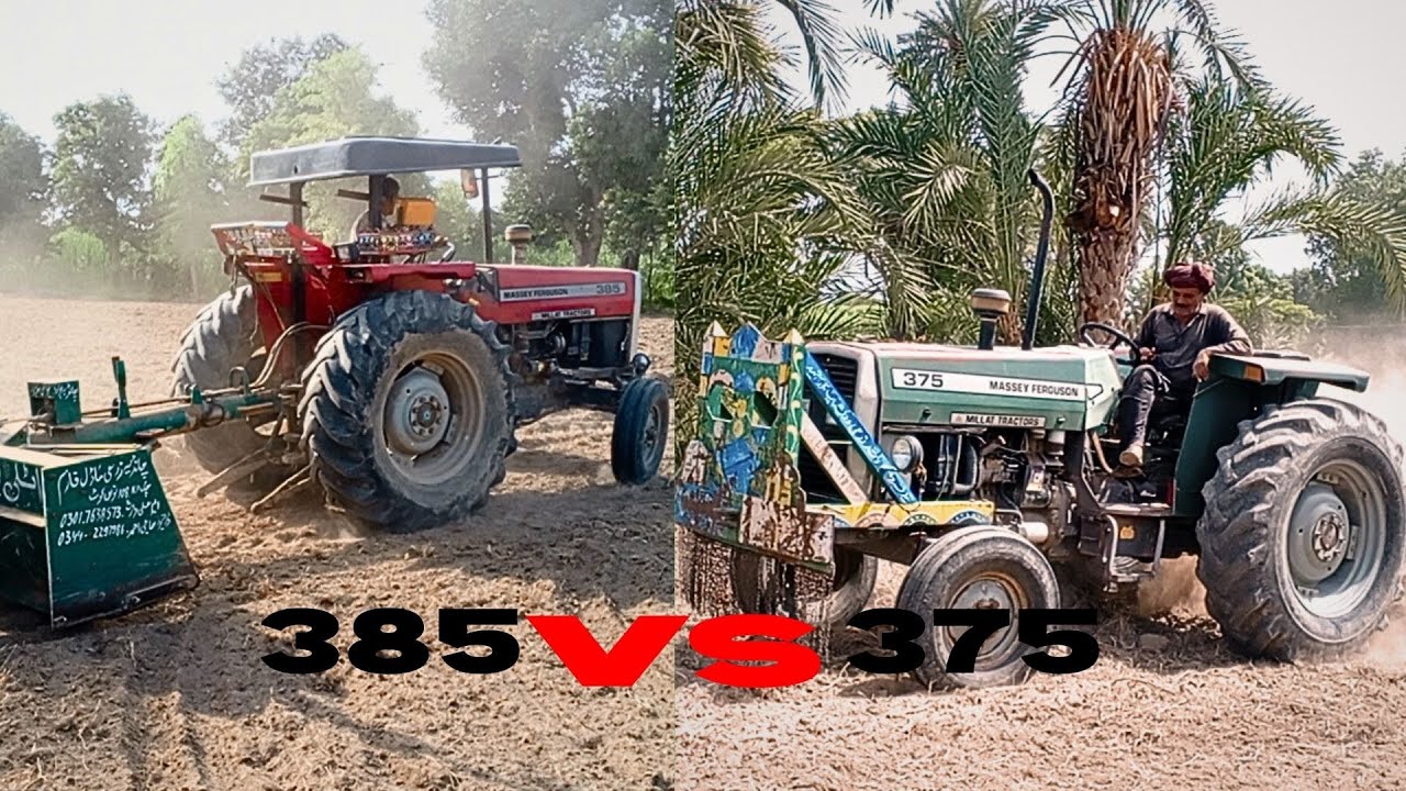 Massey Ferguson 385 vs 375 | Tractor Comparison | Power, Fuel & Field Test