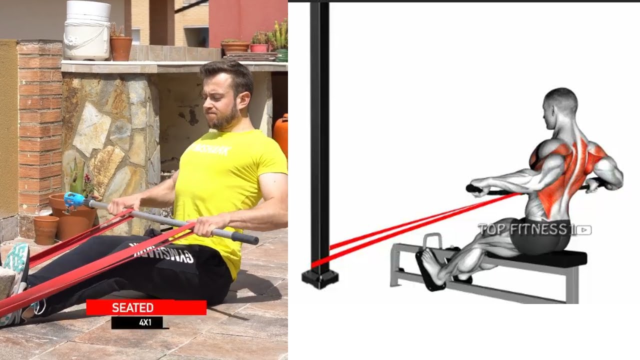 5 Best Resistance Band Workout with BAR ( Creative Ideas ) - YouTube