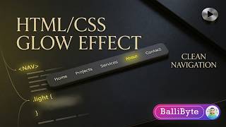 Glow Effect Navbar UI ✨ | Clean Navigation Design with HTML &amp; CSSNavLight