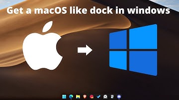 HOW to get a MacOS like dock on WINDOWS ||| Tech Buddies Tutorials