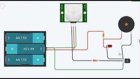 PIR Motion Detecting circuit without using Arduino Microcontroller