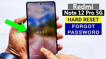Redmi Note 12 Pro 5G - Hard Reset | Unlock Pin Pattern Password | Format
