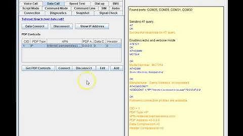 Set up data connection with Sierra Wireless Modules