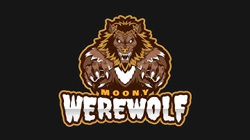 After Effects gaming werewolf logo animation intro template (no software needed)