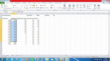 How to Draw Short Put Payoff using Excel