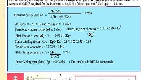 Module 4  Design of 3 phase Induction Motor- No load current problems