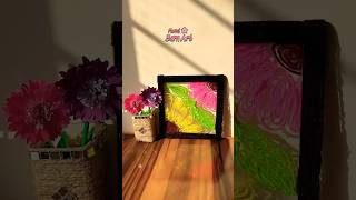 DIY Yarn Art 🌸 Vibrant wool yarn Creations | Easy Step-by-Step Tutorial🖼️  #diy #craft
