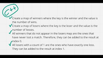 LeetCode 2225 : ✅  C++ Find Players With Zero or One Losses