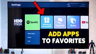 How To Add Apps To Favorites On Samsung Smart TV | Pin Apps To Home Screen 2026