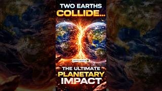Two Earths Collide… The Ultimate Planetary Impact 🌍💥🌍 #ourgalaxy83 #shorts #space
