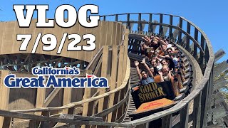 Riding Every Coaster at California's Great America! | Vlog 7/9/23