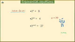 Solving Exponential Equations (4) l Using Laws of Indices l Exponential Rules