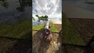 Realistic Minecraft Cannon #Shorts #Minecraft